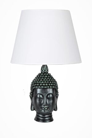 qdec Modern Dizayn Büyük Buda Abajur Yeşil Beyaz