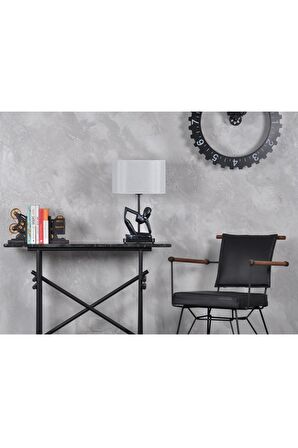 qdec Modern Dizayn İnsan Abajur Gümüş Beyaz