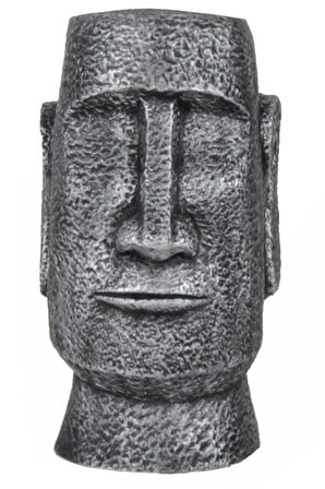 qdec Modern Dizayn Moai Biblo Gümüş