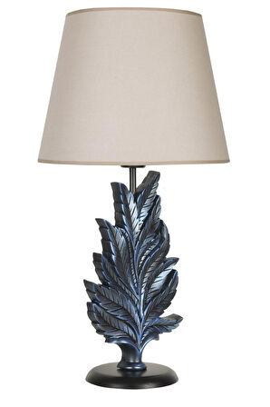 qdec Modern Dizayn Yaprak Abajur Cobalt Bej