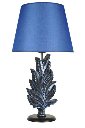qdec Modern Dizayn Yaprak Abajur Cobalt Mavi