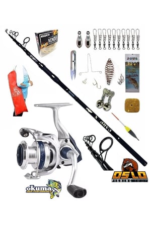 Aria-6000a Oslo Carp-x 390cm 3,5lbs Profesyonel Surf Sazan Kıyı Olta Takımı Seti