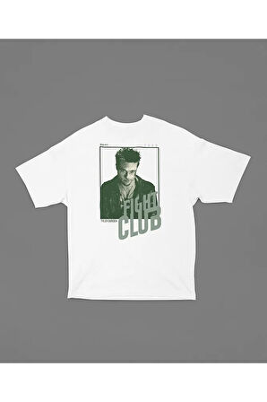 Fight Club 1999 Tyler Durden Baskılı Unisex Tişört, Oversize Film Tişört
