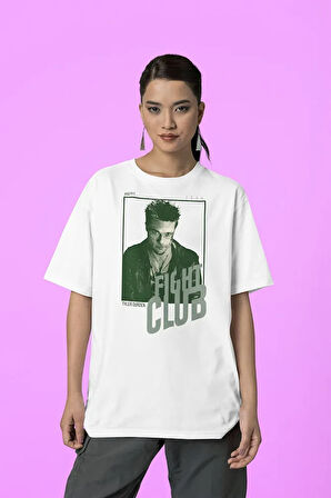 Fight Club 1999 Tyler Durden Baskılı Unisex Tişört, Oversize Film Tişört