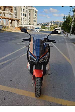 QJ ATR 125 Siperlik Ön Cam 2023 2024 Model 65cm Şeffaf Renkli 4mm ORTA BOYLU CAM