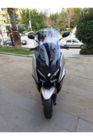 MOTOCAM QJ Fort 350 Siperlik Ön Cam 2023-2025 Model 74cm Füme Renkli 4mm UZUN CAM