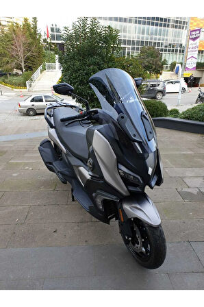 MOTOCAM QJ Fort 350 Siperlik Ön Cam 2023-2025 Model 74cm Füme Renkli 4mm UZUN CAM