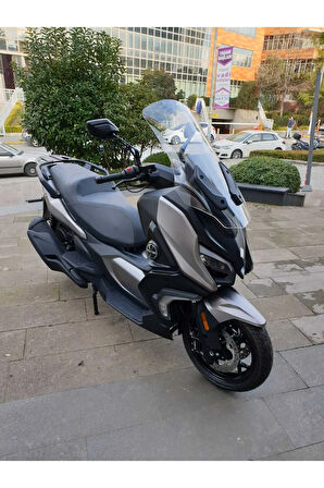 MOTOCAM QJ Fort 350 Siperlik Ön Cam 2023-2025 Model 74cm Şeffaf Renkli 4mm UZUN CAM