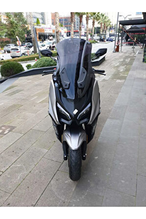 MOTOCAM QJ Fort 350 Siperlik Ön Cam 2023-2025 Model 74cm Siyah Renkli 4mm UZUN CAM