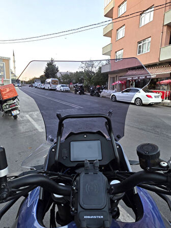 MOTOCAM Qj SRT 550 Siperlik Ön Cam 2022-2025 Model 54cm Füme Renkli 4mm