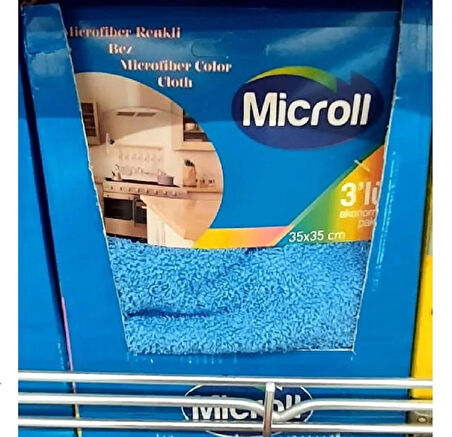 MICROLL Mikrofiber Bez 35x35 cm 3 lü