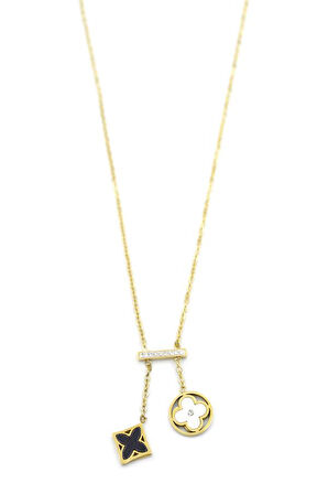 Vc Yonca Kolye - Altın