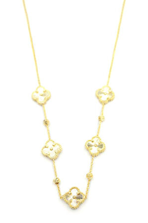 Vc Yonca Kolye - Altın