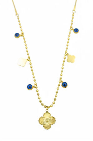 Vc Yonca Kolye - Altın