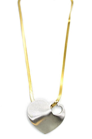 Kalp Kolye - Gümüş