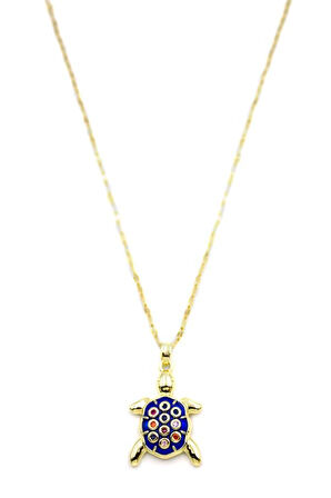 Kaplumbağa Kolye - Altın