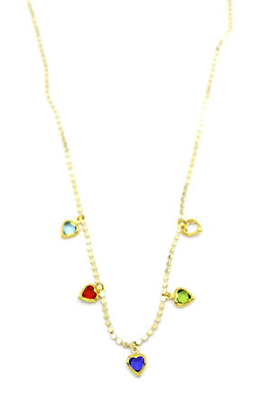 Ezme Zincir Charm Kolye - Altın