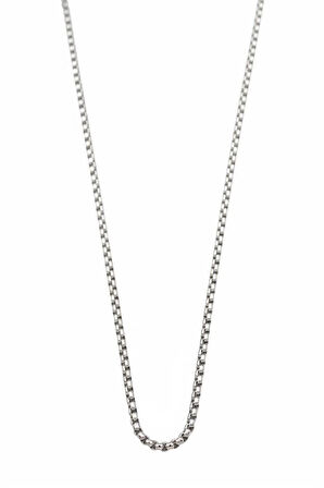 Yılan Zincir Kolye - 45 cm - Gümüş