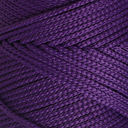 Loren Polyester Soft Macrame Koyu Mor El Örgü İpi - LM037 - 34442