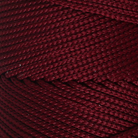 Loren Polyester Soft Macrame Bordo El Örgü İpi - LM039 - 34444