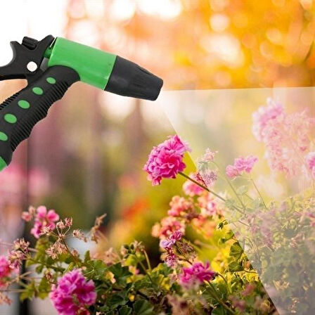 BUFFER® 2 Fonksiyonlu 3lü Bahçe Tarla Otomatik Sulama Tabancası Seti Hortum Bağlantısı Aparatı