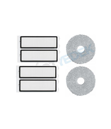 Roborock Q Revo Uyumlu Hepa Filtre ve Mop-6 Parça