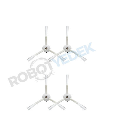 Roborock Q Revo Beyaz Uyumlu Yedek Yan Fırça-4 Adet