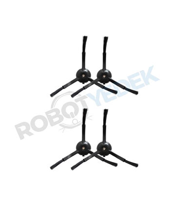Roborock Q Revo Siyah Uyumlu Yedek Yan Fırça-4 Adet