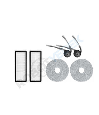 Roborock QRevo Curv Uyumlu Hepa Filtre Yan Fırça Mop-6 Parça