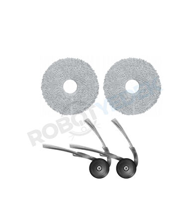 Roborock QRevo Curv Uyumlu Mop ve Yan Fırça-4 Parça