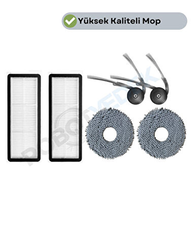 Roborock QRevo L Uyumlu Hepa Filtre Yan Fırça Mop-6 Parça