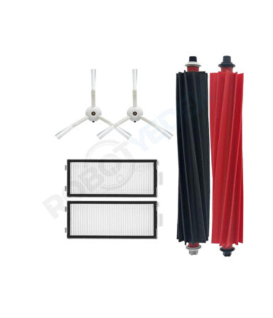 Roborock Q Revo Master Beyaz Uyumlu Mopsuz Fırça Hepa Filtre Seti-5 Parça