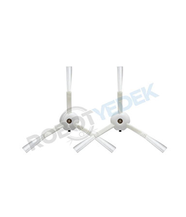 Roborock Q Revo Pro Uyumlu 2 Adet Beyaz Yan Fırça