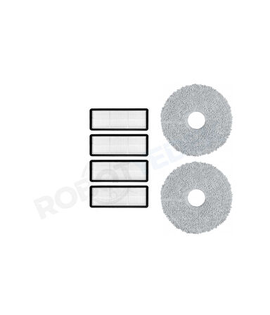 Roborock QRevo MaxV / QRevo Pro / QRevo S Uyumlu Hepa Filtre ve Mop-6 Parça