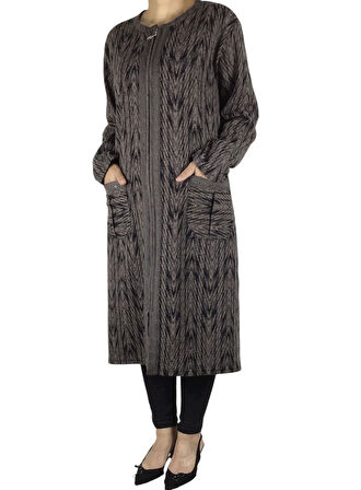 KADIN ÖNÜ FERMUARLI ÜSTTEN CEPLİ KALIN KAP