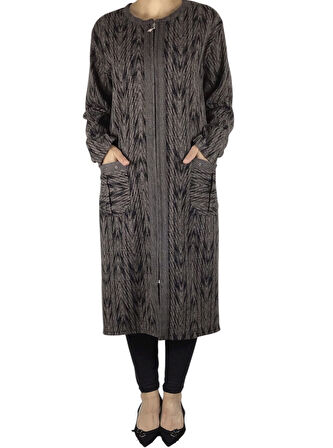 KADIN ÖNÜ FERMUARLI ÜSTTEN CEPLİ KALIN KAP