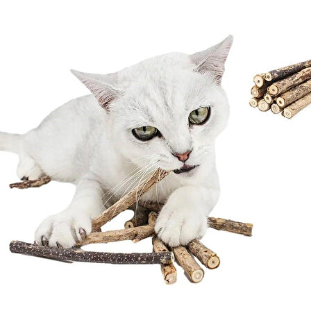 TİNEKE  Doğal Matatabi Kedi Çiğneme Çubuğu   5 Adet  10 mm