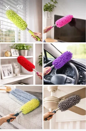 TİNEKE Teleskobik Mikrofiber Araç Içi Ve Temizlik Fırçası