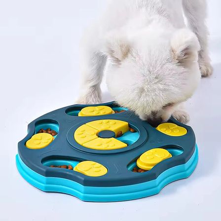 TİNEKE Orbit Köpek Oyuncağı Mama Bulmaca Yavaş Besleyici Köpek Gıda Dağıtıcı Yavaş Yeme mavi