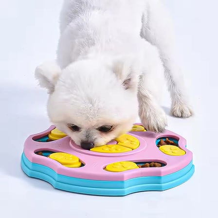 TİNEKE Orbit Köpek Oyuncağı Mama Bulmaca Yavaş Besleyici Köpek Gıda Dağıtıcı Yavaş Yeme Pembe