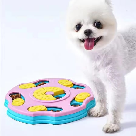 TİNEKE Orbit Köpek Oyuncağı Mama Bulmaca Yavaş Besleyici Köpek Gıda Dağıtıcı Yavaş Yeme Pembe