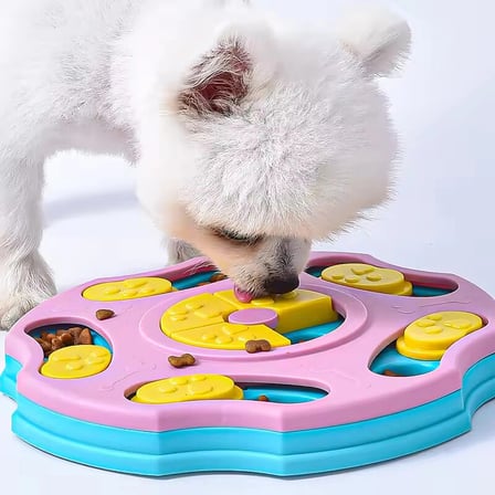 TİNEKE Orbit Köpek Oyuncağı Mama Bulmaca Yavaş Besleyici Köpek Gıda Dağıtıcı Yavaş Yeme Pembe