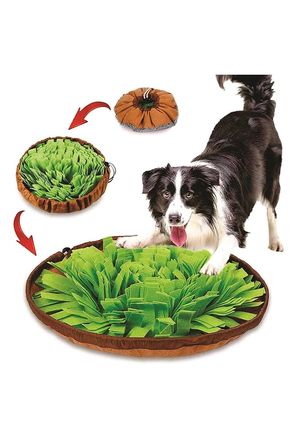 köpek yavaş besleme matı mama bulmaca matı - köpek interaktif oyuncağı yeşil