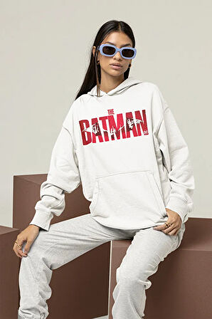 The Batman Dc Karakter Baskılı Unisex Oversize Marvel Hoodie
