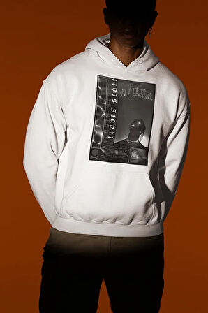 Nigga Travis Scott Baskılı Unisex Oversize Rapper Hoodie
