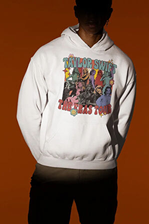 Şarkıcı Taylor Swift The Eras Tour Baskılı Unisex Oversize Hoodie
