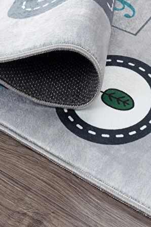 Oyun Halısı Yıkanabilir Antibakteriyel Çeşit Çeşit FigürDesen Genç/Çocuk Halısı Pamuk Taban Saçaklı