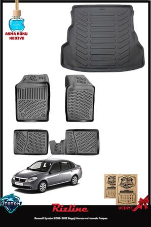 Renault Symbol 2008-2012 Bagaj Havuzu&Havuzlu Paspas ve TON KOKU