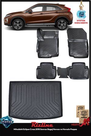 Mitsubishi Eclipse Cross 2018 Sonrası Bagaj Havuzu&Havuzlu Paspas ve TON KOKU