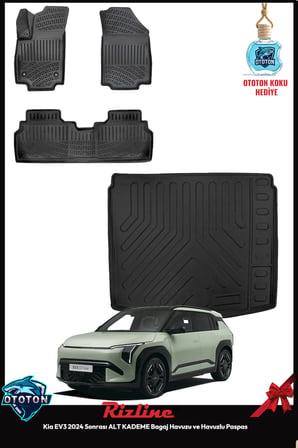 Kia EV3 2024 Sonrası ALT KADEME Bagaj Havuzu&Havuzlu Paspas ve TON KOKU